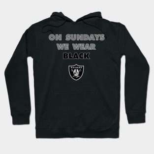 Raiders "On Sundays We Wear Black" Hoodie